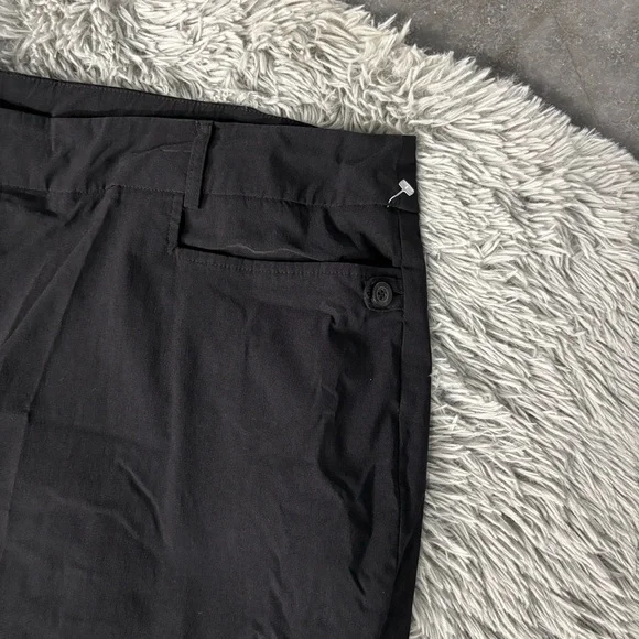 Lane Bryant Petite Black Dress Pants Button Accent Stretch 24P Rayon Nylon Blend - Picture 8 of 16